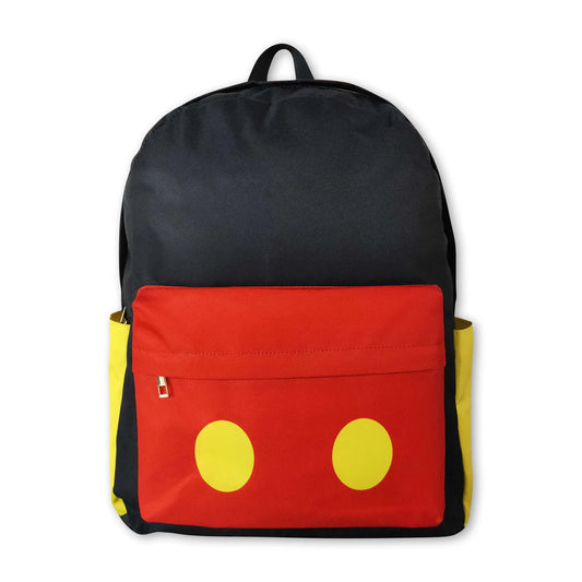 Red black mouse kids backpack