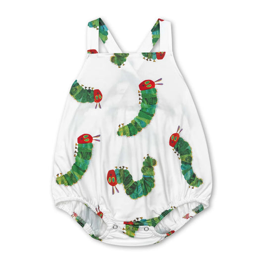 Straps caterpillar baby summer romper