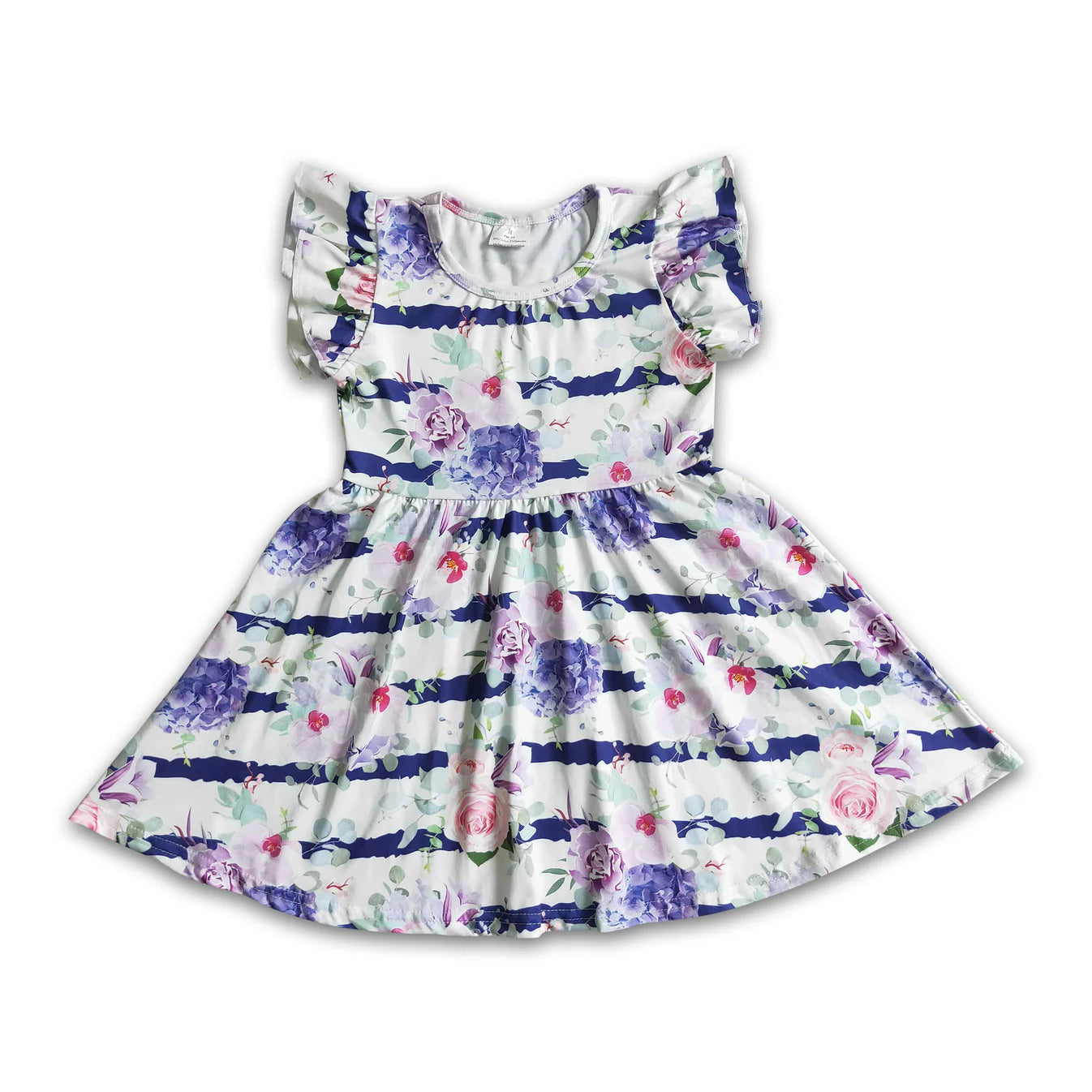 Girl Purple Floral Dresses